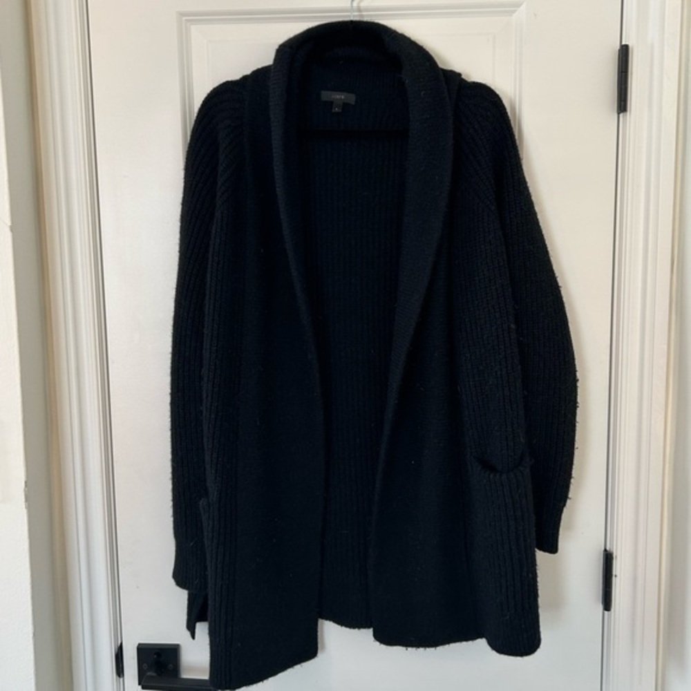 J Crew Cozy Black Sweater (L)
